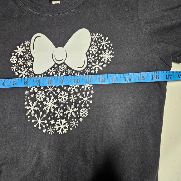 Disney Minnie Mouse Snowflake Tee Shirt Women's S - Picture 7 of 8